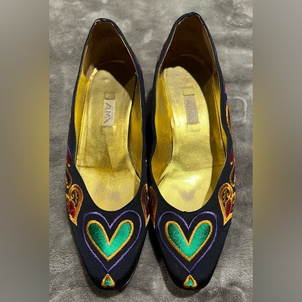 Vintage Alma made in Italy shoes 36.5/ 6. - Picture 2 of 8